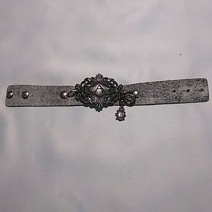 Lenny & Eva "A" leather bracelet